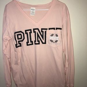 Pink long sleeve shirt